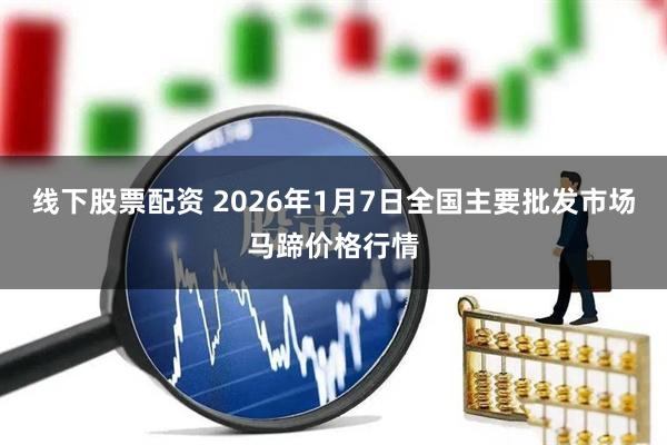 线下股票配资 2026年1月7日全国主要批发市场马蹄价格行情